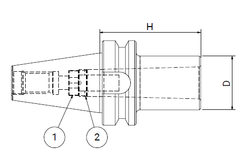Оправка ISO50 MAS403BT H120 CM5 FRESE